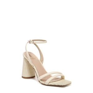 Sam Edelman 'Kia' White Leather Ankle Strap Sandal Size 9